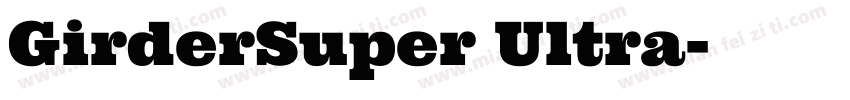 GirderSuper Ultra字体转换